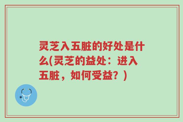 灵芝入五脏的好处是什么(灵芝的益处：进入五脏，如何受益？)-第1张图片-超越