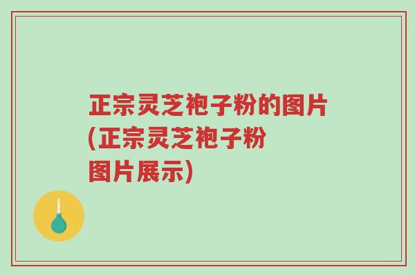 正宗灵芝袍子粉的图片(正宗灵芝袍子粉 图片展示)-第1张图片-超越 正宗灵芝袍子粉的图片(正宗灵芝袍子粉 图片展示)-第1张图片-超越
