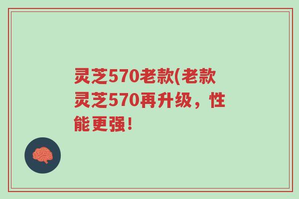 灵芝570老款(老款灵芝570再升级,性能更强!-第1张图片-超越 灵芝570老款(老款灵芝570再升级,性能更强!-第1张图片-超越