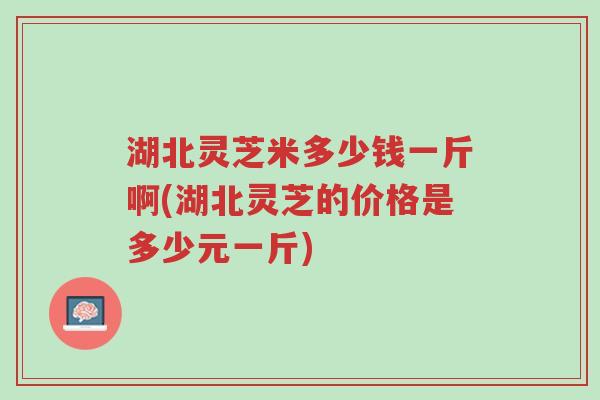 湖北灵芝米多少钱一斤啊(湖北灵芝的价格是多少元一斤)-第1张图片-超越
