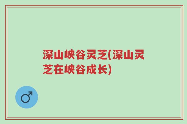 深山峡谷灵芝(深山灵芝在峡谷成长)-第1张图片-超越 深山峡谷灵芝(深山灵芝在峡谷成长)-第1张图片-超越