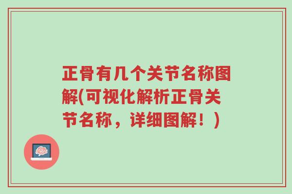 正骨有几个关节名称图解(可视化解析正骨关节名称，详细图解！)-第1张图片-超越