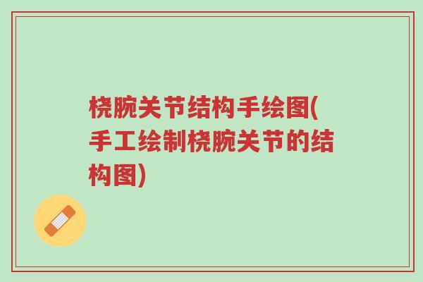 桡腕关节结构手绘图(手工绘制桡腕关节的结构图)-第1张图片-超越 桡腕关节结构手绘图(手工绘制桡腕关节的结构图)-第1张图片-超越
