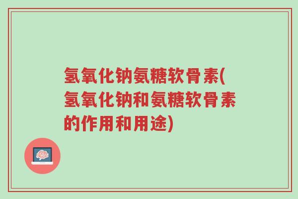 氢氧化钠氨糖软骨素(氢氧化钠和氨糖软骨素的作用和用途)-第1张图片-超越 氢氧化钠氨糖软骨素(氢氧化钠和氨糖软骨素的作用和用途)-第1张图片-超越