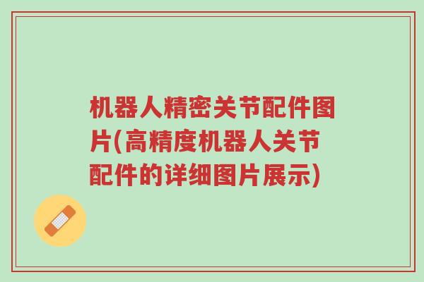 机器人精密关节配件图片(高精度机器人关节配件的详细图片展示)-第1张图片-超越 机器人精密关节配件图片(高精度机器人关节配件的详细图片展示)-第1张图片-超越