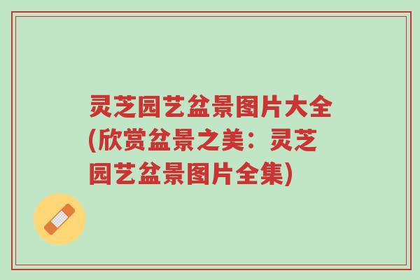 灵芝园艺盆景图片大全(欣赏盆景之美:灵芝园艺盆景图片全集)-第1张图片-超越 灵芝园艺盆景图片大全(欣赏盆景之美:灵芝园艺盆景图片全集)-第1张图片-超越