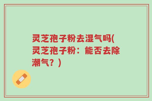 灵芝孢子粉去湿气吗(灵芝孢子粉:能否去除潮气?)-第1张图片-超越 灵芝孢子粉去湿气吗(灵芝孢子粉:能否去除潮气?)-第1张图片-超越