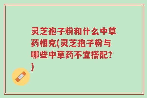 灵芝孢子粉和什么中草药相克(灵芝孢子粉与哪些中草药不宜搭配?)-第1张图片-超越 灵芝孢子粉和什么中草药相克(灵芝孢子粉与哪些中草药不宜搭配?)-第1张图片-超越