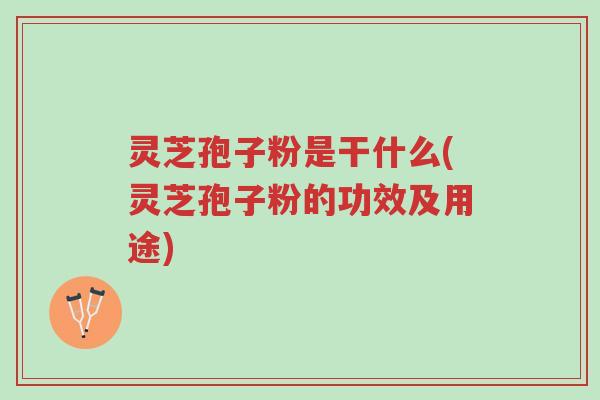 灵芝孢子粉是干什么(灵芝孢子粉的功效及用途)-第1张图片-超越 灵芝孢子粉是干什么(灵芝孢子粉的功效及用途)-第1张图片-超越