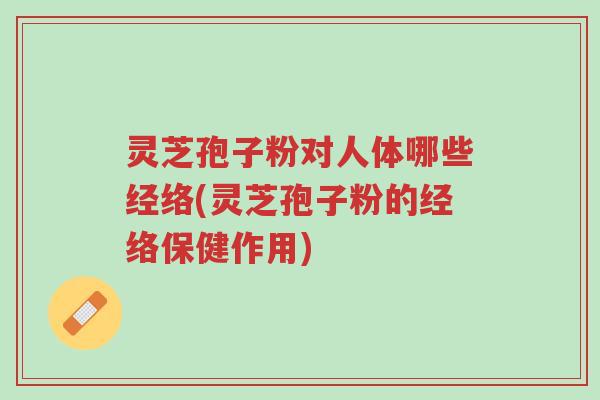 灵芝孢子粉对人体哪些经络(灵芝孢子粉的经络保健作用)-第1张图片-超越 灵芝孢子粉对人体哪些经络(灵芝孢子粉的经络保健作用)-第1张图片-超越