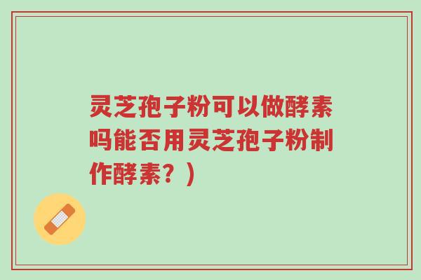 灵芝孢子粉可以做酵素吗能否用灵芝孢子粉制作酵素?)-第1张图片-超越 灵芝孢子粉可以做酵素吗能否用灵芝孢子粉制作酵素?)-第1张图片-超越