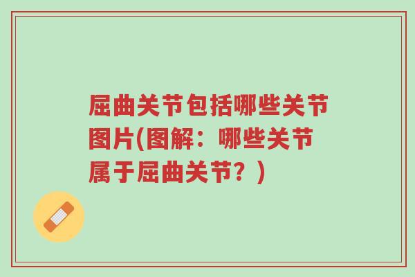 屈曲关节包括哪些关节图片(图解:哪些关节属于屈曲关节?)-第1张图片-超越 屈曲关节包括哪些关节图片(图解:哪些关节属于屈曲关节?)-第1张图片-超越