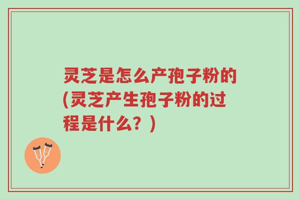 灵芝是怎么产孢子粉的(灵芝产生孢子粉的过程是什么?)-第1张图片-超越 灵芝是怎么产孢子粉的(灵芝产生孢子粉的过程是什么?)-第1张图片-超越