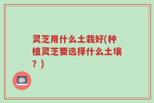 灵芝用什么土栽好(种植灵芝要选择什么土壤?)-第1张图片-超越 灵芝用什么土栽好(种植灵芝要选择什么土壤?)-第1张图片-超越