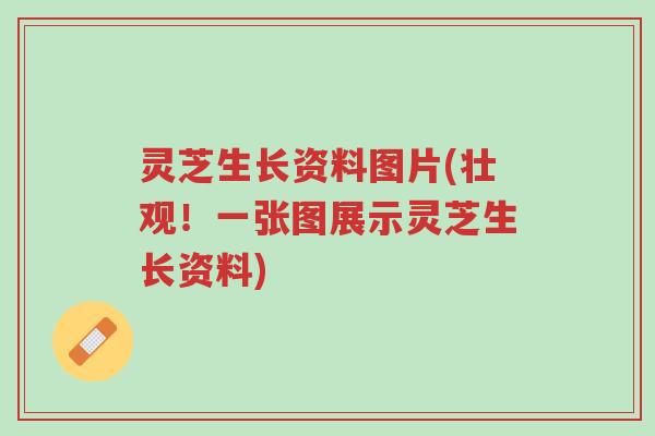 灵芝生长资料图片(壮观!一张图展示灵芝生长资料)-第1张图片-超越 灵芝生长资料图片(壮观!一张图展示灵芝生长资料)-第1张图片-超越
