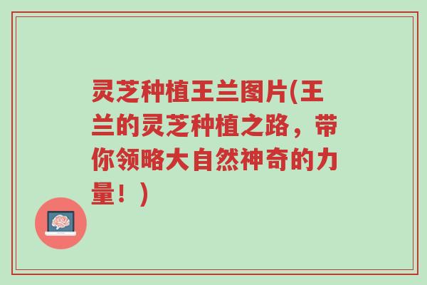 灵芝种植王兰图片(王兰的灵芝种植之路,带你领略大自然神奇的力量!)-第1张图片-超越 灵芝种植王兰图片(王兰的灵芝种植之路,带你领略大自然神奇的力量!)-第1张图片-超越