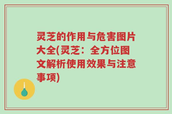 灵芝的作用与危害图片大全(灵芝:全方位图文解析使用效果与注意事项)-第1张图片-超越 灵芝的作用与危害图片大全(灵芝:全方位图文解析使用效果与注意事项)-第1张图片-超越