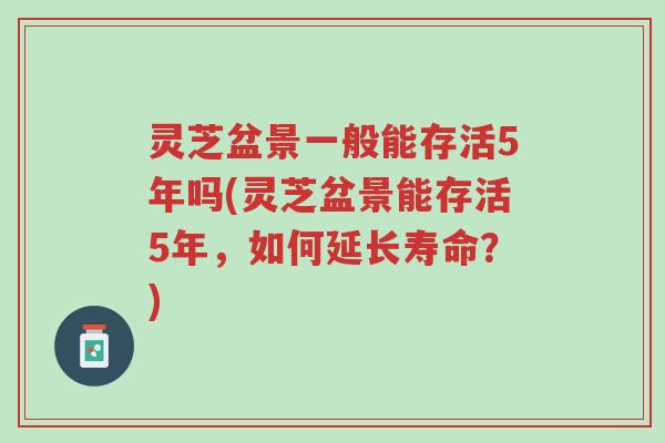 灵芝盆景一般能存活5年吗(灵芝盆景能存活5年,如何延长寿命?)-第1张图片-超越 灵芝盆景一般能存活5年吗(灵芝盆景能存活5年,如何延长寿命?)-第1张图片-超越