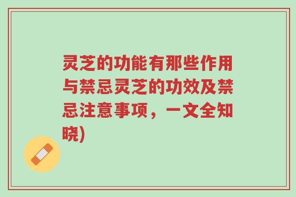 灵芝的功能有那些作用与禁忌灵芝的功效及禁忌注意事项,一文全知晓)-第1张图片-超越 灵芝的功能有那些作用与禁忌灵芝的功效及禁忌注意事项,一文全知晓)-第1张图片-超越