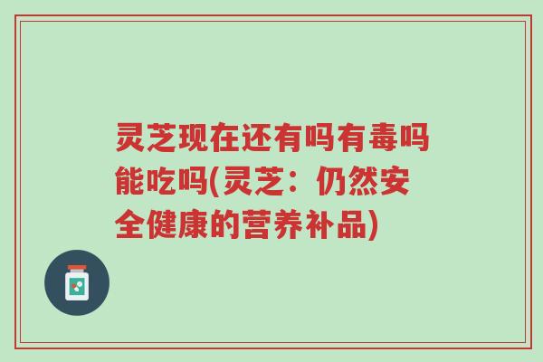 灵芝现在还有吗有毒吗能吃吗(灵芝:仍然安全健康的营养补品)-第1张图片-超越 灵芝现在还有吗有毒吗能吃吗(灵芝:仍然安全健康的营养补品)-第1张图片-超越