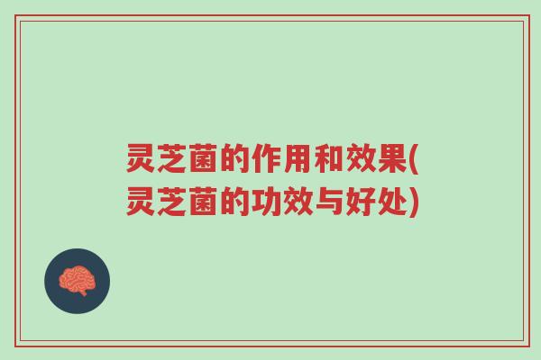 灵芝菌的作用和效果(灵芝菌的功效与好处)-第1张图片-超越 灵芝菌的作用和效果(灵芝菌的功效与好处)-第1张图片-超越