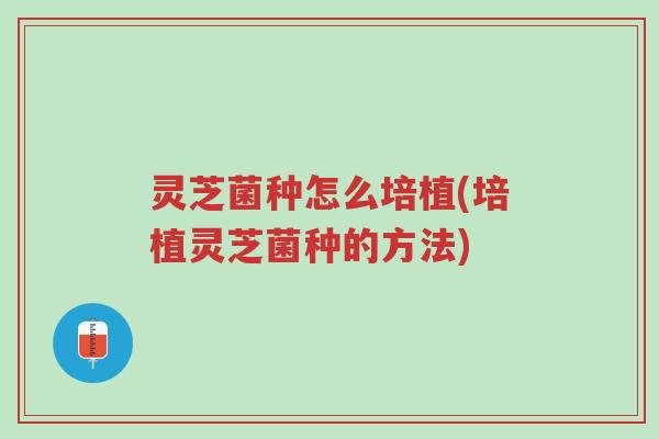 灵芝菌种怎么培植(培植灵芝菌种的方法)-第1张图片-超越 灵芝菌种怎么培植(培植灵芝菌种的方法)-第1张图片-超越