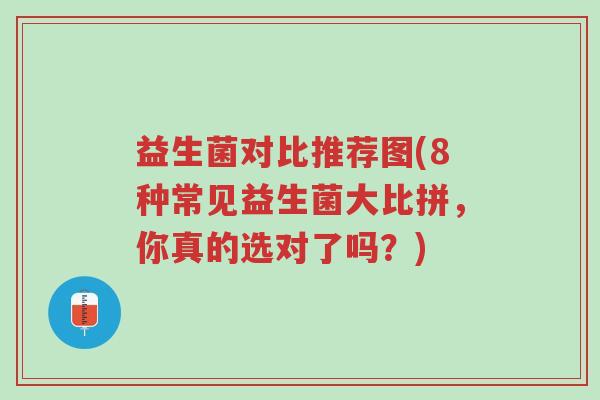 益生菌对比推荐图(8种常见益生菌大比拼,你真的选对了吗?)-第1张图片-超越 益生菌对比推荐图(8种常见益生菌大比拼,你真的选对了吗?)-第1张图片-超越