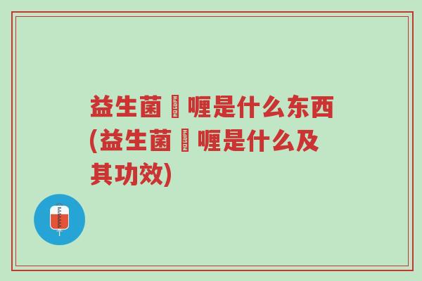 益生菌啫喱是什么东西(益生菌啫喱是什么及其功效)-第1张图片-超越 益生菌啫喱是什么东西(益生菌啫喱是什么及其功效)-第1张图片-超越