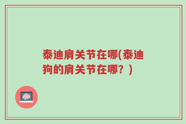 泰迪肩关节在哪(泰迪狗的肩关节在哪?)-第1张图片-超越 泰迪肩关节在哪(泰迪狗的肩关节在哪?)-第1张图片-超越