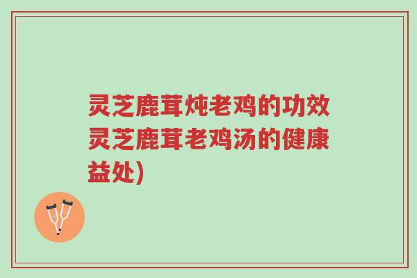 灵芝鹿茸炖老鸡的功效灵芝鹿茸老鸡汤的健康益处)-第1张图片-超越 灵芝鹿茸炖老鸡的功效灵芝鹿茸老鸡汤的健康益处)-第1张图片-超越