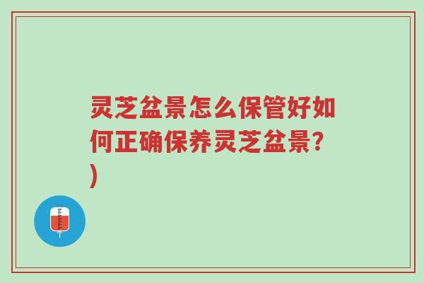 灵芝盆景怎么保管好如何正确保养灵芝盆景?)-第1张图片-超越 灵芝盆景怎么保管好如何正确保养灵芝盆景?)-第1张图片-超越