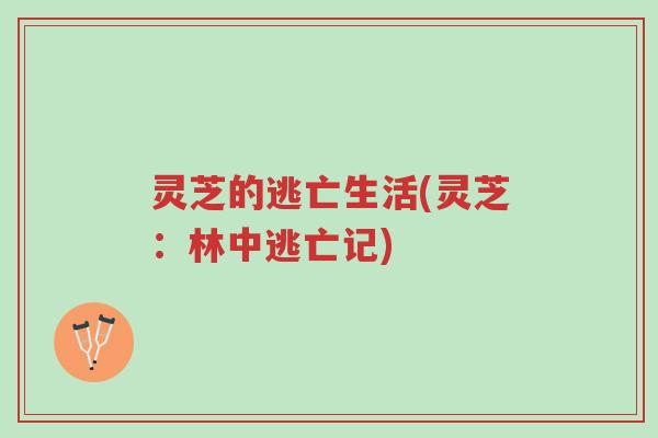 灵芝的逃亡生活(灵芝:林中逃亡记)-第1张图片-超越 灵芝的逃亡生活(灵芝:林中逃亡记)-第1张图片-超越