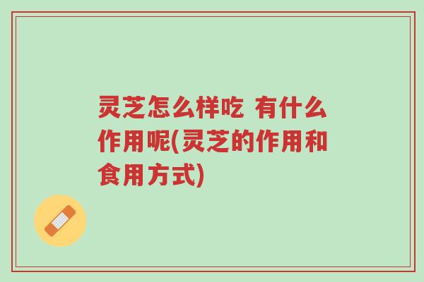 灵芝怎么样吃 有什么作用呢(灵芝的作用和食用方式)-第1张图片-超越 灵芝怎么样吃 有什么作用呢(灵芝的作用和食用方式)-第1张图片-超越