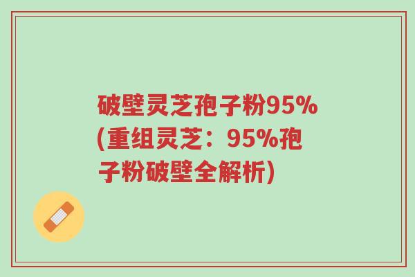 破壁灵芝孢子粉95%(重组灵芝:95%孢子粉破壁全解析)-第1张图片-超越 破壁灵芝孢子粉95%(重组灵芝:95%孢子粉破壁全解析)-第1张图片-超越