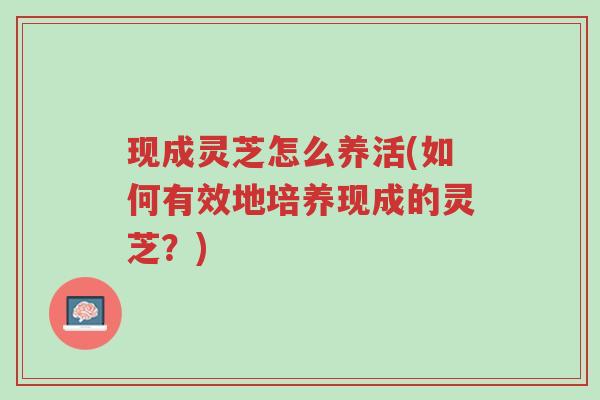 现成灵芝怎么养活(如何有效地培养现成的灵芝?)-第1张图片-超越 现成灵芝怎么养活(如何有效地培养现成的灵芝?)-第1张图片-超越