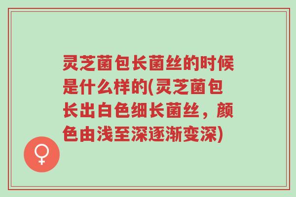 灵芝菌包长菌丝的时候是什么样的(灵芝菌包长出白色细长菌丝,颜色由浅至深逐渐变深)-第1张图片-超越 灵芝菌包长菌丝的时候是什么样的(灵芝菌包长出白色细长菌丝,颜色由浅至深逐渐变深)-第1张图片-超越