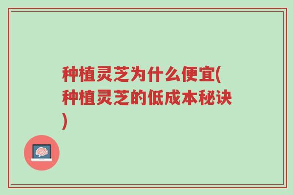 种植灵芝为什么便宜(种植灵芝的低成本秘诀)-第1张图片-超越 种植灵芝为什么便宜(种植灵芝的低成本秘诀)-第1张图片-超越