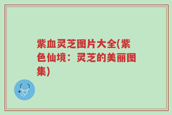紫血灵芝图片大全(紫色仙境:灵芝的美丽图集)-第1张图片-超越 紫血灵芝图片大全(紫色仙境:灵芝的美丽图集)-第1张图片-超越