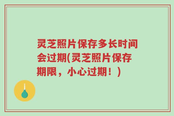 灵芝照片保存多长时间会过期(灵芝照片保存期限,小心过期!)-第1张图片-超越 灵芝照片保存多长时间会过期(灵芝照片保存期限,小心过期!)-第1张图片-超越