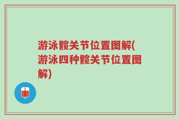 游泳髋关节位置图解(游泳四种髋关节位置图解)-第1张图片-超越 游泳髋关节位置图解(游泳四种髋关节位置图解)-第1张图片-超越