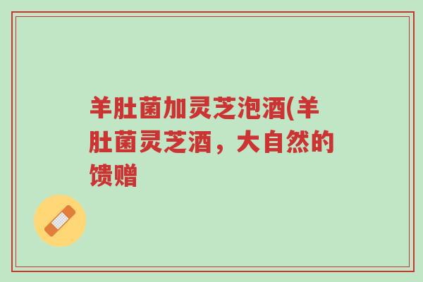 羊肚菌加灵芝泡酒(羊肚菌灵芝酒,大自然的馈赠-第1张图片-超越 羊肚菌加灵芝泡酒(羊肚菌灵芝酒,大自然的馈赠-第1张图片-超越