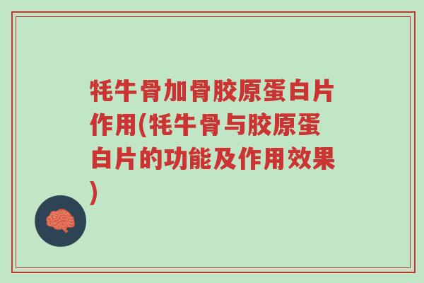 牦牛骨加骨胶原蛋白片作用(牦牛骨与胶原蛋白片的功能及作用效果)-第1张图片-超越 牦牛骨加骨胶原蛋白片作用(牦牛骨与胶原蛋白片的功能及作用效果)-第1张图片-超越