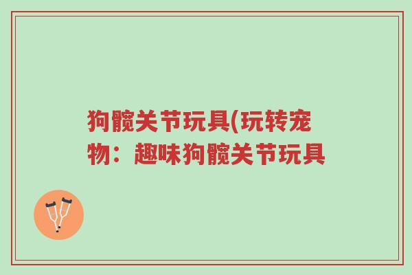 狗髋关节玩具(玩转宠物:趣味狗髋关节玩具-第1张图片-超越 狗髋关节玩具(玩转宠物:趣味狗髋关节玩具-第1张图片-超越