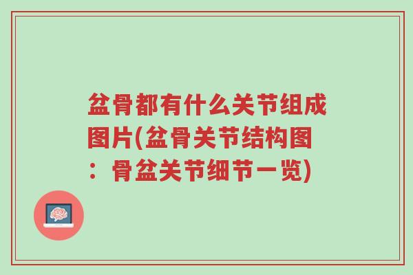 盆骨都有什么关节组成图片(盆骨关节结构图:骨盆关节细节一览)-第1张图片-超越 盆骨都有什么关节组成图片(盆骨关节结构图:骨盆关节细节一览)-第1张图片-超越