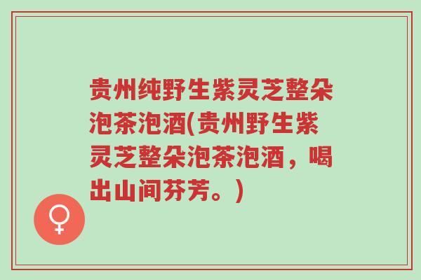 贵州纯野生紫灵芝整朵泡茶泡酒(贵州野生紫灵芝整朵泡茶泡酒,喝出山间芬芳。)-第1张图片-超越 贵州纯野生紫灵芝整朵泡茶泡酒(贵州野生紫灵芝整朵泡茶泡酒,喝出山间芬芳。)-第1张图片-超越