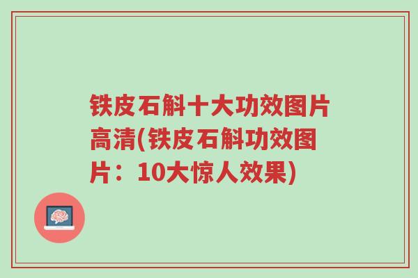 铁皮石斛十大功效图片高清(铁皮石斛功效图片:10大惊人效果)-第1张图片-超越 铁皮石斛十大功效图片高清(铁皮石斛功效图片:10大惊人效果)-第1张图片-超越