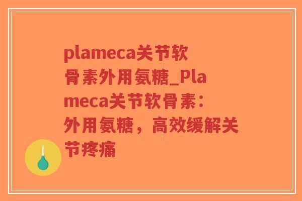 plameca关节软骨素外用氨糖_Plameca关节软骨素:外用氨糖,高效缓解关节疼痛-第1张图片-超越 plameca关节软骨素外用氨糖_Plameca关节软骨素:外用氨糖,高效缓解关节疼痛-第1张图片-超越