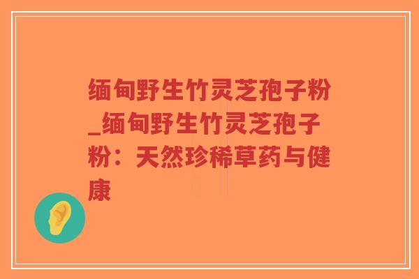 缅甸野生竹灵芝孢子粉_缅甸野生竹灵芝孢子粉:天然珍稀草药与健康-第1张图片-超越 缅甸野生竹灵芝孢子粉_缅甸野生竹灵芝孢子粉:天然珍稀草药与健康-第1张图片-超越