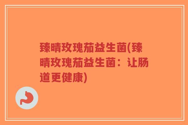 臻晴玫瑰茄益生菌(臻晴玫瑰茄益生菌:让肠道更健康)-第1张图片-超越 臻晴玫瑰茄益生菌(臻晴玫瑰茄益生菌:让肠道更健康)-第1张图片-超越