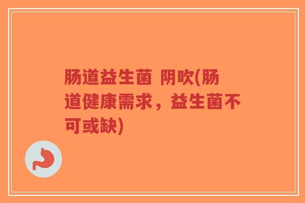 肠道益生菌 阴吹(肠道健康需求,益生菌不可或缺)-第1张图片-超越 肠道益生菌 阴吹(肠道健康需求,益生菌不可或缺)-第1张图片-超越